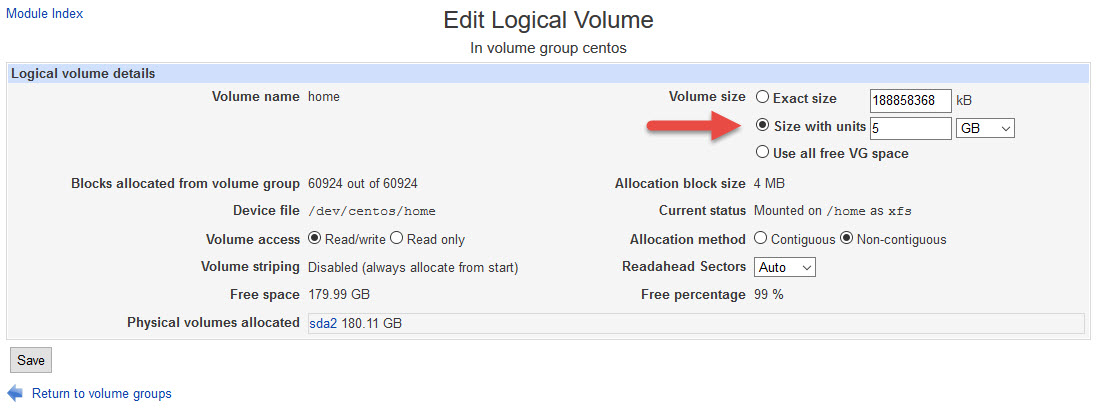 Reduce Size Of Centos Installation